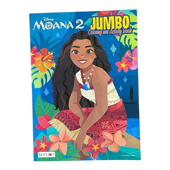 Moana Easter Basket | Kite, Coloring Book, Art Set & Dry Erase Board | Girl Gift - Picture 2 of 6